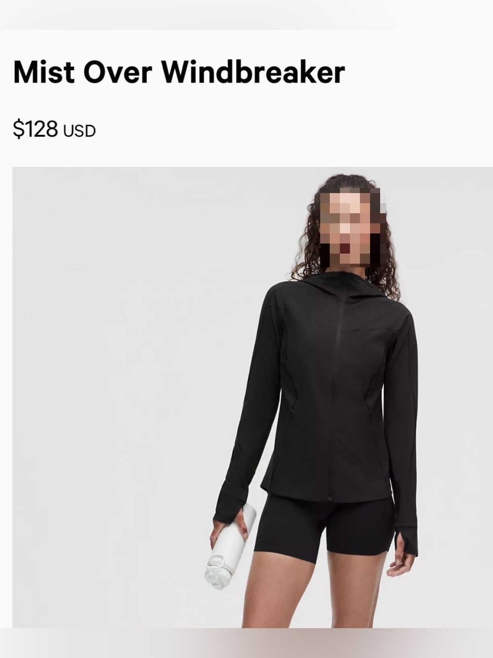 NWTA Lululemon Mist Over Windbreaker Size 4